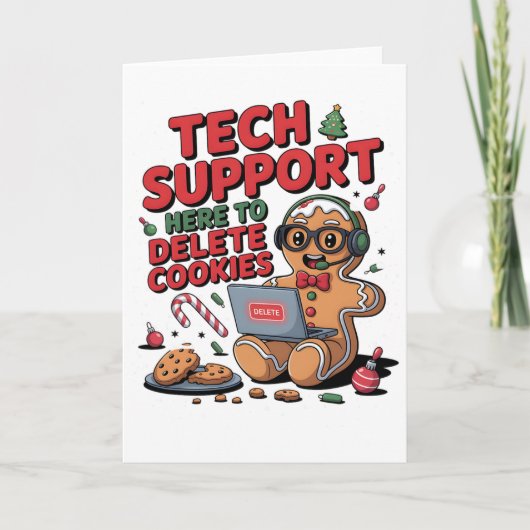 Technischer Support Ich bin hier, um Ihre Cookies Karte (Vorderseite)