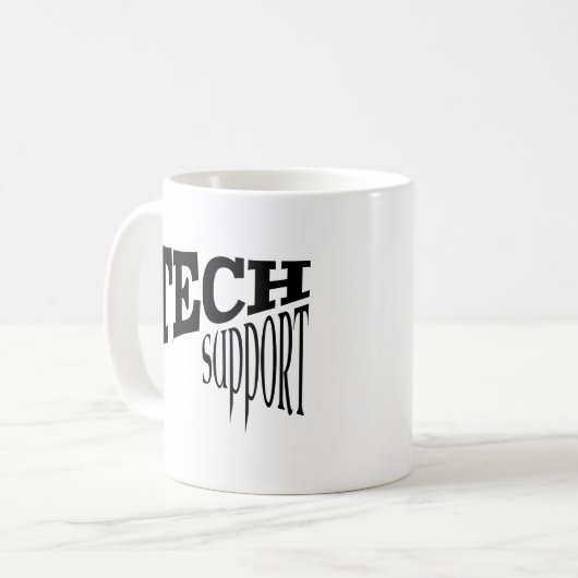 Technischer Support IT Typ Computersoftware-Entwic Kaffeetasse (Vorderseite Links)