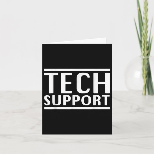 Technischer Support Karte (Vorderseite)