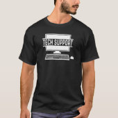 Technischer Support mit Computer und Maus T-Shirt (Vorderseite)
