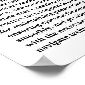 Technischer Support Poster (Ecke)