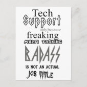 Technischer Support Postkarte (Vorderseite)