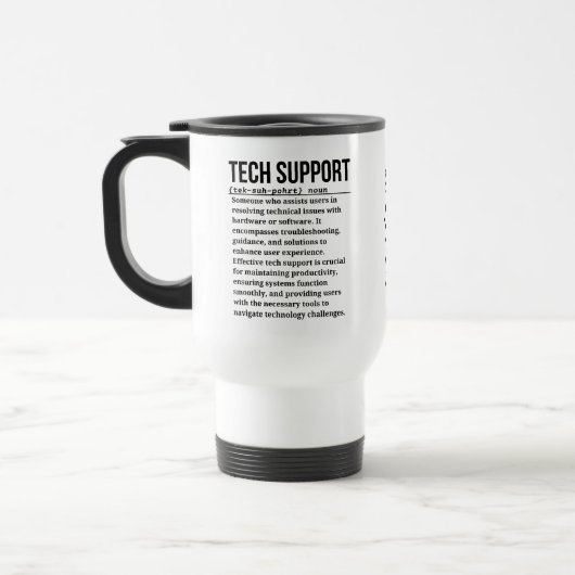 Technischer Support Reisebecher (Links)