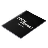 Technischer Support Spaß Funny Geeky Geschenke für Notizblock (Linke Seite)