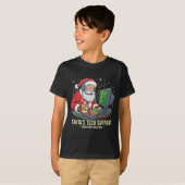 Technischer Support startet Computer-Santa neu Spa T-Shirt (Vorne ganz)