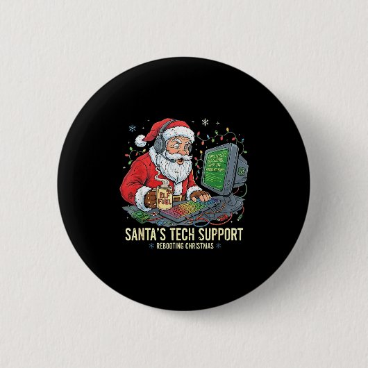 Technischer Support startet Computer von Santa neu Button (Vorderseite)