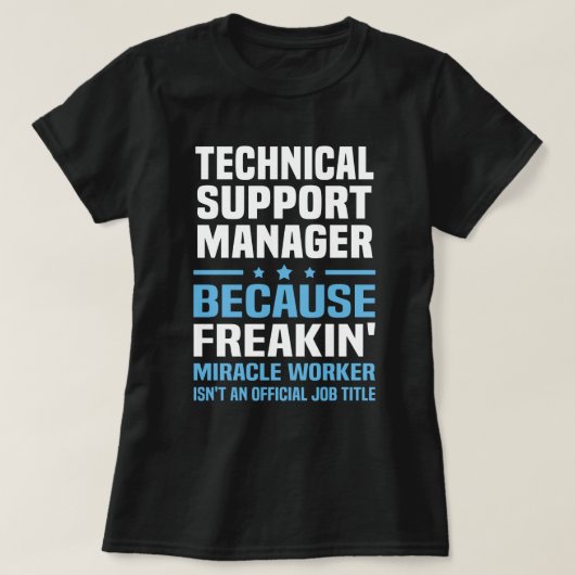 Technischer Support T-Shirt (Design vorne)