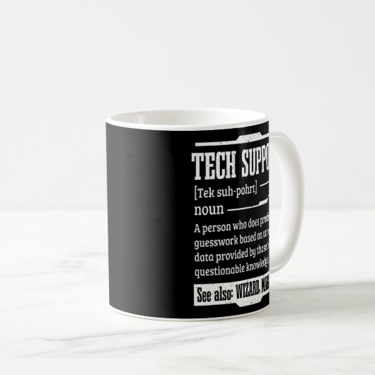 Technischer Support Technischer Support - Definiti Kaffeetasse (VorderseiteRechts)