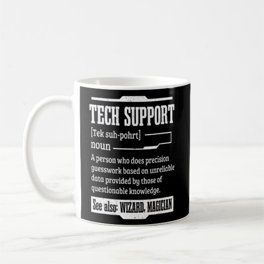 Technischer Support Technischer Support - Definiti Kaffeetasse (Links)
