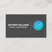 Technischer Support | Telefonsymbol Visitenkarte (Vorderseite)