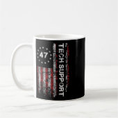 Technischer Support Us Flagge Weißen Haus Technisc Kaffeetasse (Links)