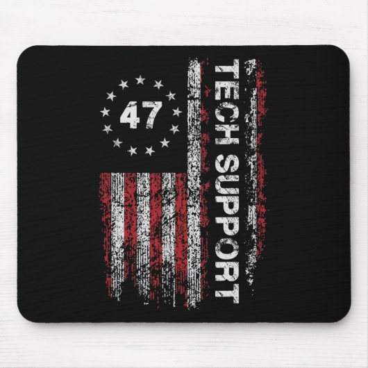 Technischer Support Us Flagge Weißen Haus Technisc Mousepad (Vorne)