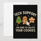 Technischer Support Weihnachten Cookies löschen Ni (Vorne/Hinten)