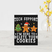 Technischer Support Weihnachten Ich bin hier, um I Karte (Gelbe Blume)