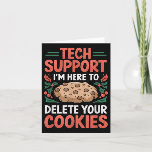 Technischer Support Weihnachts-Hotline Computer-Ge Karte