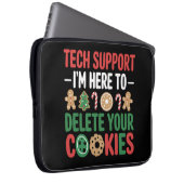 Technischer Support Weihnachtskekse Lustige Arbeit Laptopschutzhülle (Vorne Rechts)