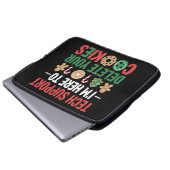 Technischer Support Weihnachtskekse Lustige Arbeit Laptopschutzhülle (Vorne Knopf)