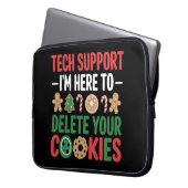 Technischer Support Weihnachtskekse Lustige Arbeit Laptopschutzhülle (Vorderseite Links)