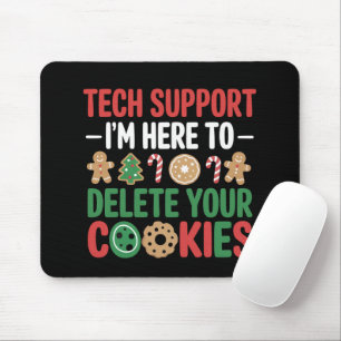 Technischer Support Weihnachtskekse Lustige Arbeit Mousepad