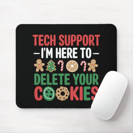 Technischer Support Weihnachtskekse Lustige Arbeit Mousepad (Mit Mouse)