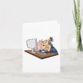 Technischer Support wirft eine Blase Karte (Vorderseite)