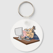 Technischer Support wirft eine Blase Schlüsselanhänger (Vorderseite)