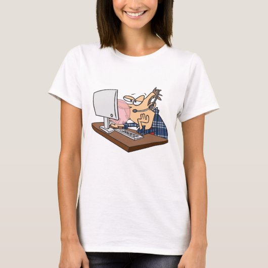 Technischer Support wirft eine Blase T-Shirt (Vorderseite)