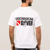 Technischer Taucher 2 Bekleidung T-Shirt (Rückseite)