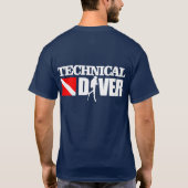 Technischer Taucher 2 Bekleidung T-Shirt (Rückseite)