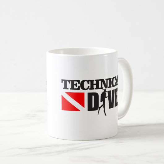 Technischer Taucher 2 Kaffeetasse (VorderseiteRechts)