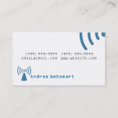 Technischer Tech-Support Computer-Reparatur Geek S Visitenkarte (Rückseite)