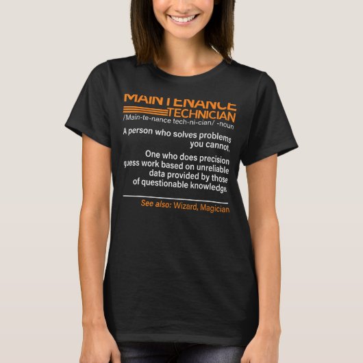 Technischer Wartungstechniker - Definitionsreparat T-Shirt (Vorderseite)