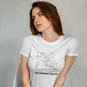 Technischer Zeichn von Mikroskop T-Shirt