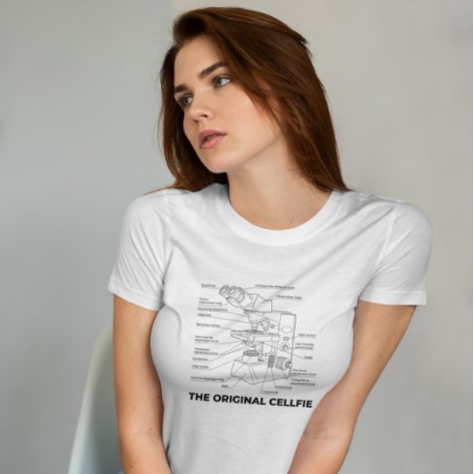 Technischer Zeichn von Mikroskop T-Shirt
