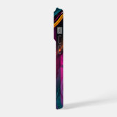 Technisches abstraktes Design iPhone Hülle (Linke Seite)
