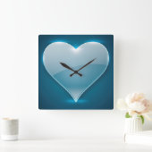 Technisches Design Quadratische Wanduhr (Zuhause)