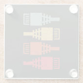 Technisches Geek Network Engineer LAN-Party Glasuntersetzer (Rückseite)