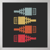 Technisches Geek Network Engineer LAN-Party Poster (Vorne)