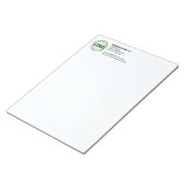 Technisches Grafikpad mit Firmenlogo Notizblock (angewinkelt)