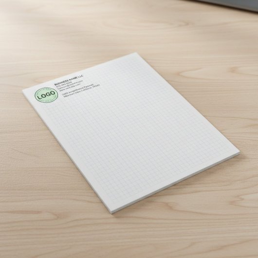 Technisches Grafikpad mit Firmenlogo Notizblock