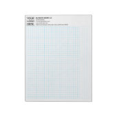 Technisches Graphikpapier mit Firmenlogo Notizblock (Rotiert)