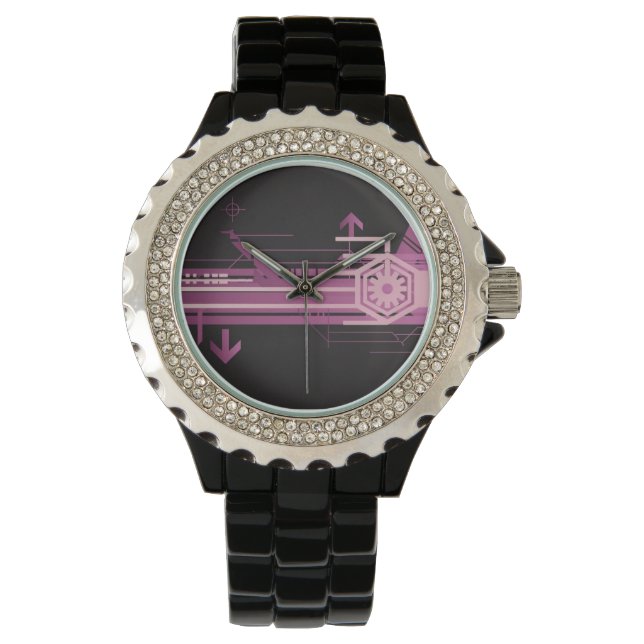 Technisches Halbtonmuster Armbanduhr (Vorderseite)