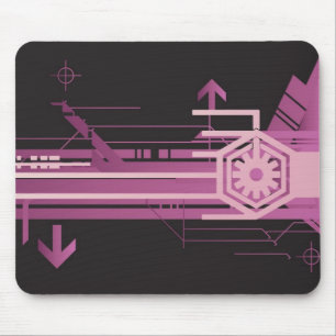 Technisches Halbtonmuster Mousepad