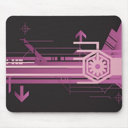 Technisches Halbtonmuster Mousepad (Vorne)