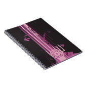 Technisches Halbtonmuster Notizblock (Rechte Seite)