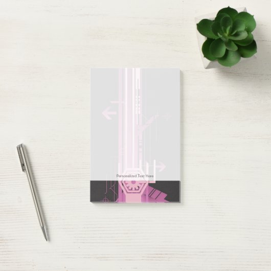 Technisches Halbtonmuster Post-it Klebezettel (Büro)