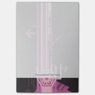 Technisches Halbtonmuster Post-it Klebezettel