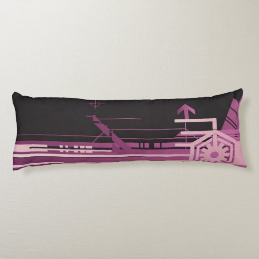 Technisches Halbtonmuster Seitenschläferkissen (Rückseite)