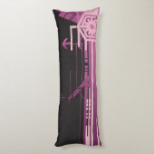 Technisches Halbtonmuster Seitenschläferkissen (Rückseite (Vertikal))