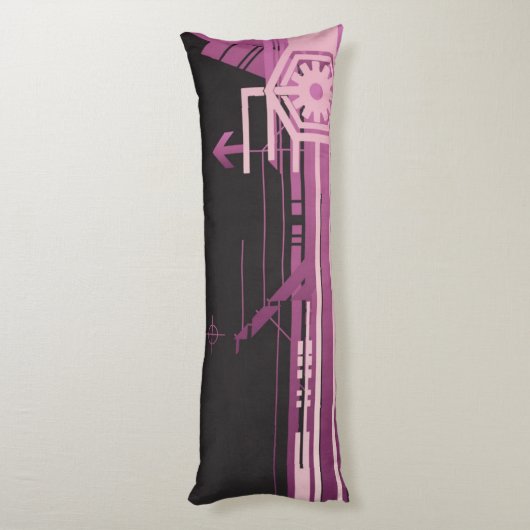 Technisches Halbtonmuster Seitenschläferkissen (Rückseite (Vertikal))